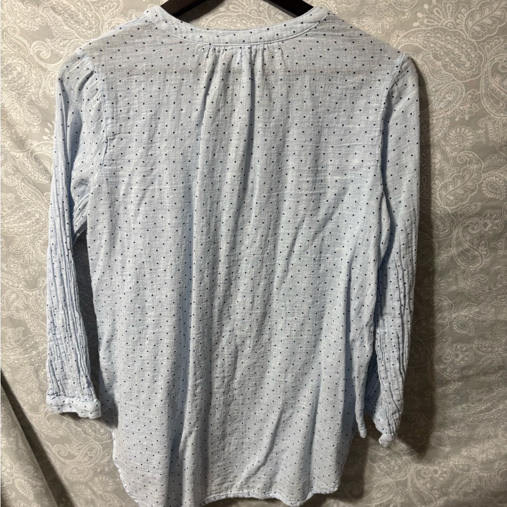 Blue polka dot blouse - Picture 3 of 3